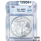 1999 Silver Eagle ICG MS70