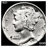 1921 Mercury Dime UNCIRCULATED