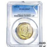 1952-S Franklin Half Dollar PCGS MS67