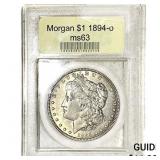 1894-O Morgan Silver Dollar USCG MS63
