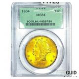 1904 $20 Gold Double Eagle PCGS MS64