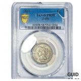 1869 5C J-684 Pattern Liberty Head / 3 Cent Style