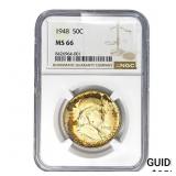 1948 Franklin Half Dollar NGC MS66