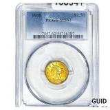 1905 $2.50 Gold Quarter Eagle PCGS MS62