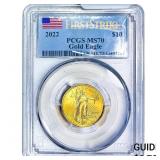 2022 $10 Gold Eagle 1/4 oz PCGS MS70