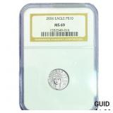 2006 1/10oz Platinum Eagle $10 NGC MS69