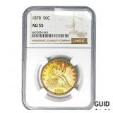 1878 Seated Liberty Half Dollar NGC AU55