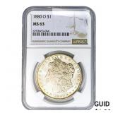 1880-O Morgan Silver Dollar NGC MS63