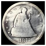 1875-S Silver Twenty Cents NICELY CIRCULATED