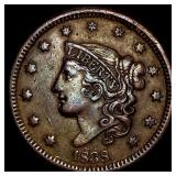 1838 Coronet Head Large Cent NEARLY UNCIRCULATED