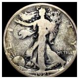 1921-D Silver Walking Liberty Half Dollar NICELY C