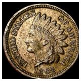 1862 Copper-Nickel Indian Head Cent CHOICE AU