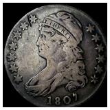 1807 Capped Bust Half Dollar LIGHTLY CIRCULATED