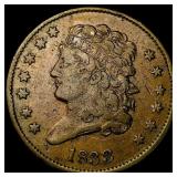 1833 Classic Head Half Cent NEARLY UNCIRCULATED