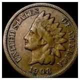 1908-S Indian Head Cent LIGHTLY CIRCULATED