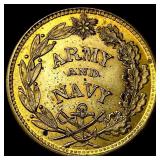 1863 Civil War token 'Army and Navy' type circa