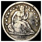 1838 Seated Liberty Dime LIGHTLY CIRCULATED