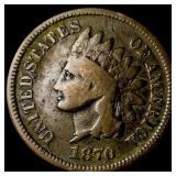 1870 Indian Head Cent NICELY CIRCULATED