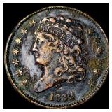 1832 Classic Head Half Cent NEARLY UNCIRCULATED