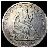 1874 Arrows Seated Liberty Half Dollar ABOUT UNCIR