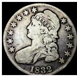 1832 Capped Bust Half Dollar LIGHTLY CIRCULATED