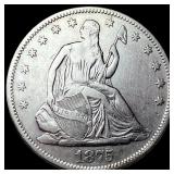 1875-S Silver Half Dollar NEARLY UNCIRCULATED