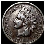 1908-S Indian Head Cent ABOUT UNCIRCULATED