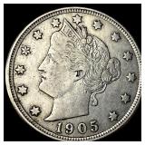 1905 Liberty Head Nickel ABOUT UNCIRCULATED