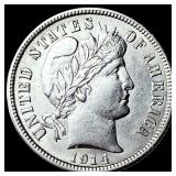 1914 Barber Dime CLOSELY UNCIRCULATED