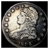 1834 Capped Bust Half Dollar NEARLY UNCIRCULATED