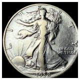 1938-D Silver Walking Liberty Half Dollar LIGHTLY