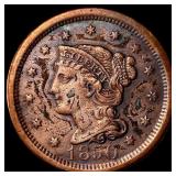 1850 Braided Hair Large Cent HIGH GRADE