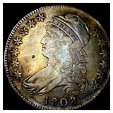 1808 Capped Bust Half Dollar NEARLY UNCIRCULATED