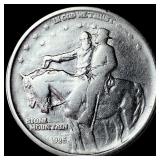 1925 Silver Stone Mountain Half Dollar LIGHTLY CIR