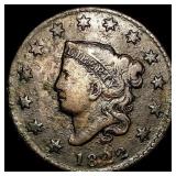 1822 Coronet Head Large Cent LIGHTLY CIRCULATED