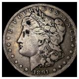 1891-CC Silver Morgan Dollar LIGHTLY CIRCULATED