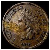 1872 Indian Head Cent NEARLY UNCIRCULATED
