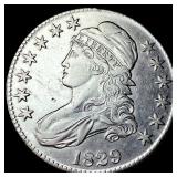 1829 Capped Bust Half Dollar CLOSELY UNCIRCULATED