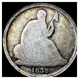 1838-O Silver Seated Liberty Dime NICELY CIRCULATE