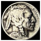 1918-D Buffalo Nickel LIGHTLY CIRCULATED