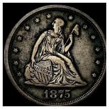 1875-S Silver Twenty Cents NEARLY UNCIRCULATED