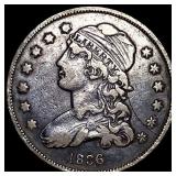1836 Capped Bust Silver Quarter NEARLY UNCIRCULATE