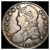 1830 Capped Bust Half Dollar LIGHTLY CIRCULATED
