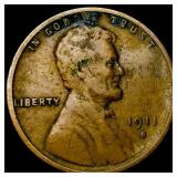 1911-S Lincoln Wheat Cent LIGHTLY CIRCULATED