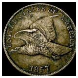 1857 Flying Eagle Cent NEARLY UNCIRCULATED