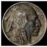 1916-S Buffalo Nickel CHOICE AU