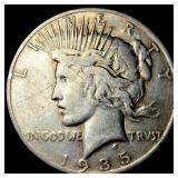 1935-S Silver Peace Dollar NEARLY UNCIRCULATED