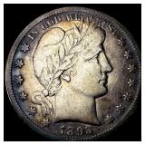 1893-S Silver Barber Half Dollar ABOUT UNCIRCULATE