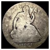 1861-O Silver Seated Liberty Half Dollar NICELY CI