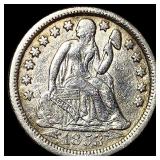 1853-O Silver Seated Liberty Dime CLOSELY UNCIRCUL